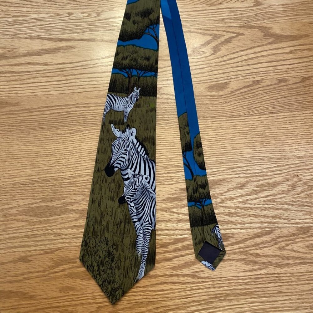 Zebra Themed Tie